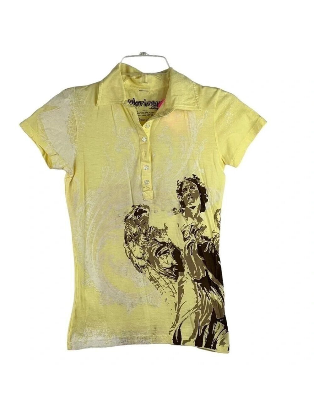 NEW-Vintage Obviously Clothing Softest Cotton, Collar, Short Sleeve Graphic Tee
